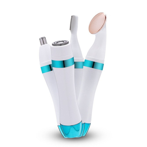 high quality Multifunction 4-in-1 Electric Shaver Woman Razor Facial Body Hair Removal Leg Underarms Epilator Nose Eyebrow Trimmer
