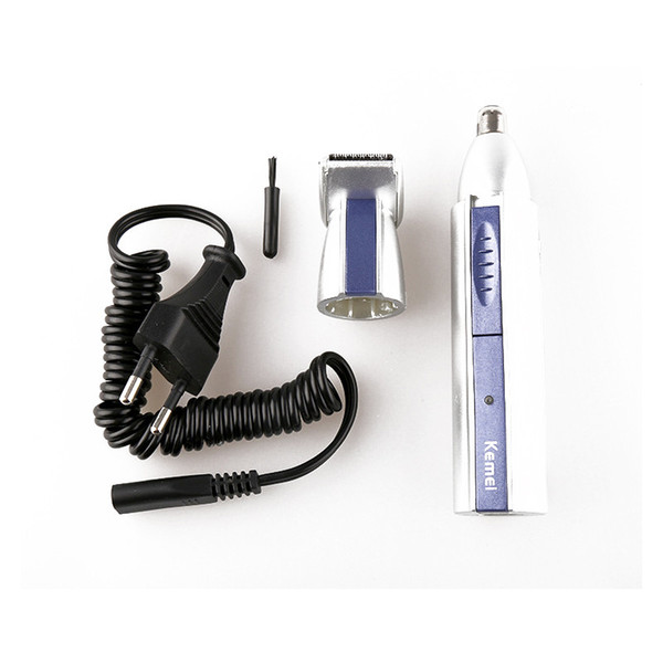 hot sale 2 In 1 Rechargeable Electric Nose Hair Trimmer Portable Mini Nose Hair Trimmer Cleaner Sideburn Trimmer Clipper