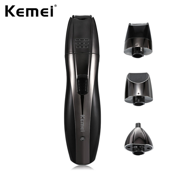 Professional Kemei Rechargeable Electric Hair Trimmer Clipper Men Nose Ear Sideburn Haircut Coldless Barber Shaving Machine Tool