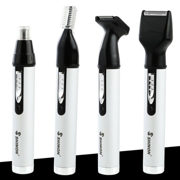 SH-2050 Multifunction 4 In 1 Nose Hair Trimmer Rechargeable Electric Men Ear Nose Hair Clipper Cleaning Shaver Beard Trimmer