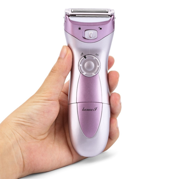 Kemei Electric Epilator Rechargeable Hair Remover Mini Washable Shaving Lady Women household home Wet dry Use EU Plug Shaver