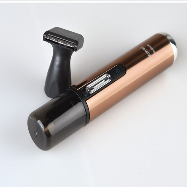 KEMEI 2 in 1 Electric Rechargeable Nose and Ear Hair Trimmer Removal Fashion Safe Face Care Shaving Machine Hair Cutter KM-6629