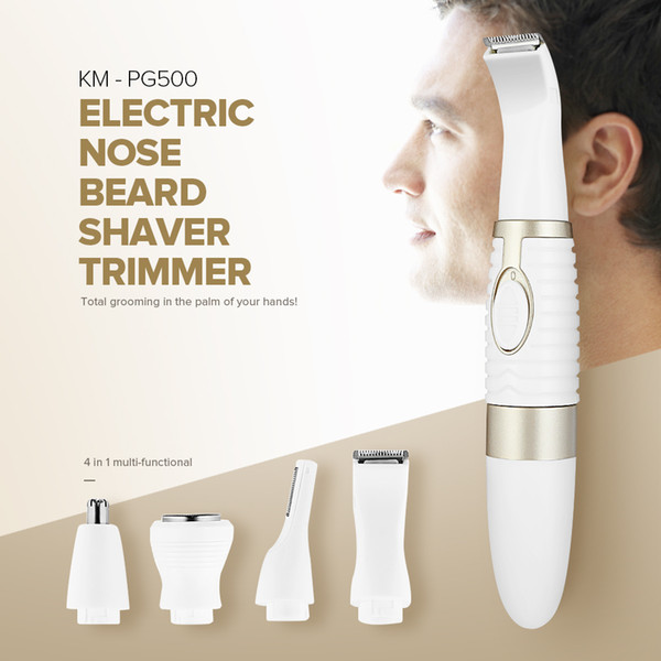 Kemei Electric Nose Ear Beard Shaver Women Eyebrow 4 in 1 Hair Trimmer Men Shaver Razor Blade Face Shaving Device Hair Removal