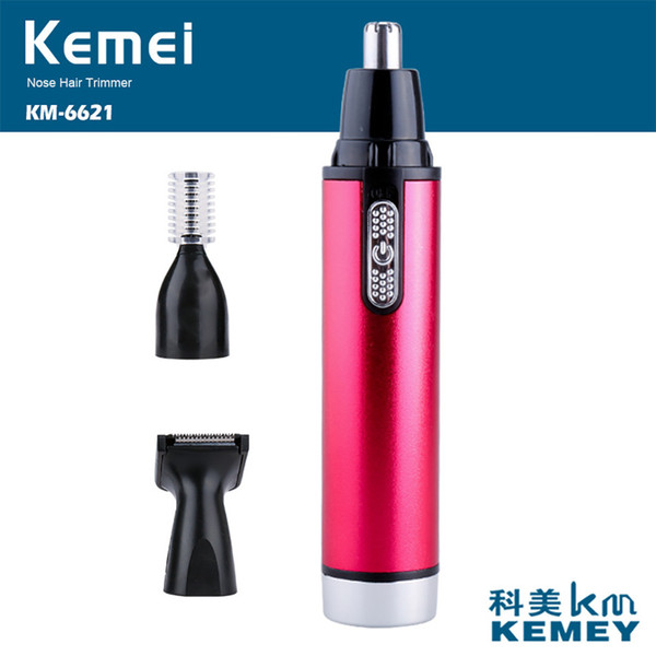 Hot sale Battery Nose and Ear Hair Trimmer beard Trimer For Sideburns Hair Clipper Eyebrow Trimmer free shipping