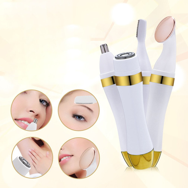 new arrival Multifunction 4-in-1 Electric Shaver Woman Razor Facial Body Hair Removal Leg Underarms Epilator Nose Eyebrow Trimmer