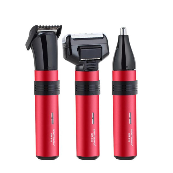 Hot sale Hair Clipper Rechargeable Shaver 3 in 1 Nose Hair Trimmer free shipping