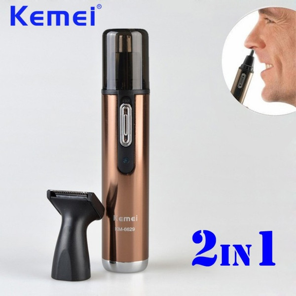 Hot sale Electric Rechargeable Nose and Ear Hair Trimmer Removal Fashion Safe Face Care Shaving Machine Hair Cutter free shipping