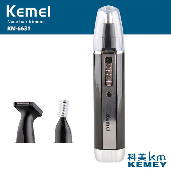 Professional Rechargeable Nose Trimer Ear Cleaner Electric Nose Hair Trimmer Hair Removal Nose Hair free shipping