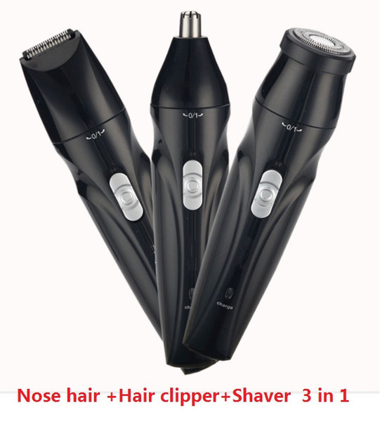 New multi-function I wash rechargeable nose hair combo Three-in-one electric nose hair trimmer suit