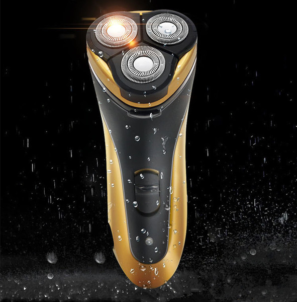 Rechargeable 100% Waterproof IPX7 Electric Shaver Wet & Dry Rotary Shavers for Men Electric Shaving Razors with Pop-up Trimmer