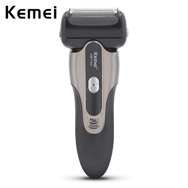 Kemei Rechargeable Electric Shaver Washable 3 Blade Floating Cordless Facial Beard Use Wet/Dry shaver Shaving Machine