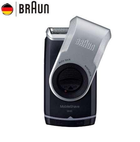 Braun Electric Shaver M60 Electric Razor with Battery for Men Portable Washable Face Care Hair Mustache Razor Safety