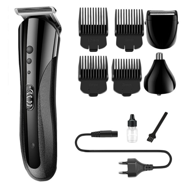 Multifunction Man Hair Trimmer EU plug Carbon Steel Shaver Rechargeable Trimmer Electric Nose Hair Clipper Razor Beard Shaver