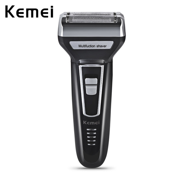 Kemei Rechargeable Electric Shaver Cordless Reciprocating Shaving Hair Removal 360 Degree Blade Razor Appliances For Men