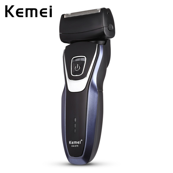 Kemei Rechargeable Electric Shaver Razor For Men with 2 Cutting Head Professional Safe Face Care Shaving Machine 220V