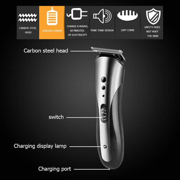 high quality 3 in 1 Hair Trimmer Rechargeable Electric Nose Hair Clipper Razor Beard Shaver free shipping