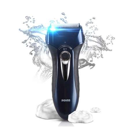 Rechargeable Electric Shaver for men Triple blade Washable face Shaving razor Beard trimmer 1.5 hours charge POVOS PS8108