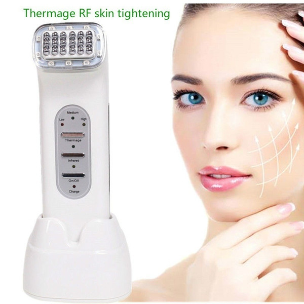 RF Radio Frequency Facial Thermage Facial Neck Wrinkle Remover Face Lifting Skin Tightening RF Beauty Massager Real Remove Wrinkle RF Dot Be