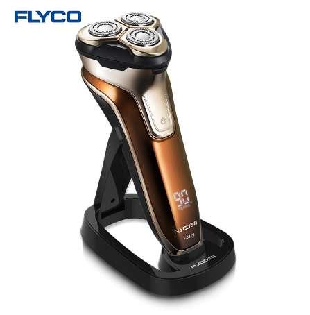 Flyco 3D floating head Rechargeable Portable body washable Electric Shaver Led Light Fast Charge Triple Blade barbeador FS379