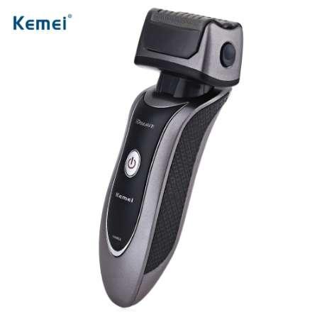 Kemei New Electric Shaver For Men Portable Travel Use Safe Reciprocating Three Blades Razor Rechargeable Beard Shaving Machine