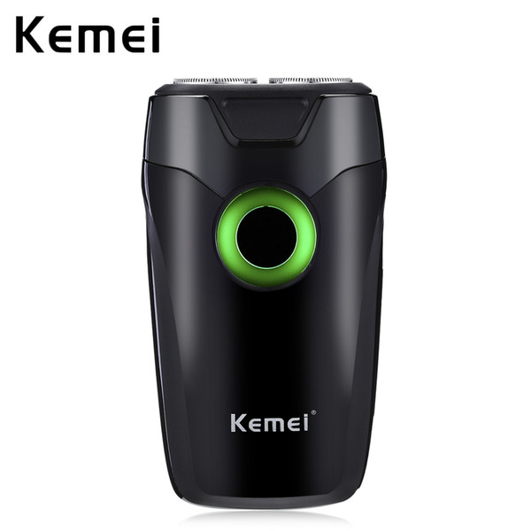 Kemei Rechargeable electric shaver Portable Twin Floating Blade Shaving Razor Face Care Men Beard Trimmer Machine For Men Adults