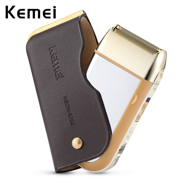 Kemei Professional Electric Shaver Razor For Men Rechargeable Dual Floating Blade Shaving Machine Safe Face Care 110 - 220V