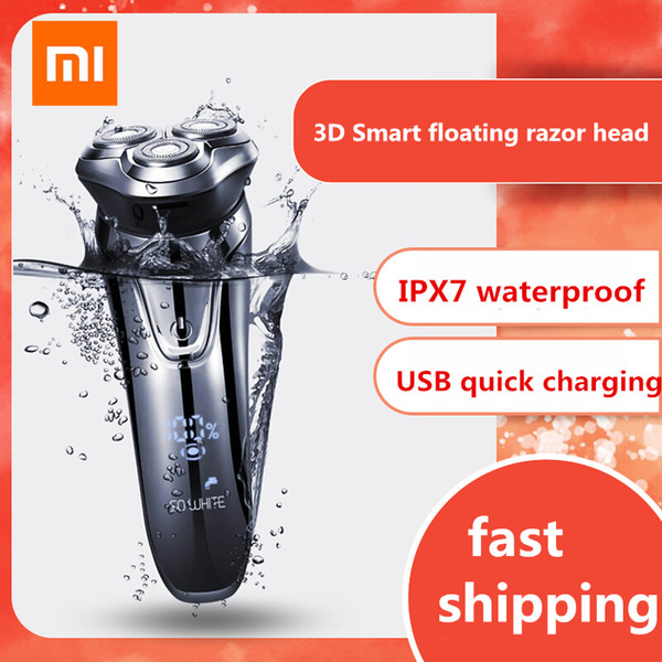 XIAOMI Soocas SO WHITE ES3 Electric Razor Shaver Wireless 3D Smart Floating IPX7 Waterproof USB Charging Shaving Machine For Men