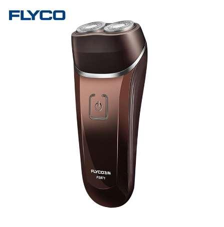 Flyco FS871 Electric Shaver with Waterproof Rechargeable Ergonomic Handle Design Floating Double Head Travel Razor for Men