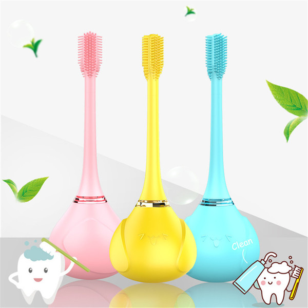 Lanbeibei Kids Ultrasonic Electric Toothbrush Children's Automatic Tooth Brush Ultra-soft Bristles Cute Design Wireless Charging 1pc