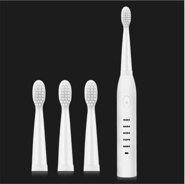 Acoustic wave electric toothbrush waterproof electric toothbrush 4-head electric toothbrush