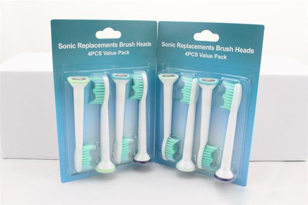 New 4Pcs/set Toothbrush Head Toothbrush Replacement Heads Fits for Philips Sonicare P-HX-6014/HX6014 Tooth brush