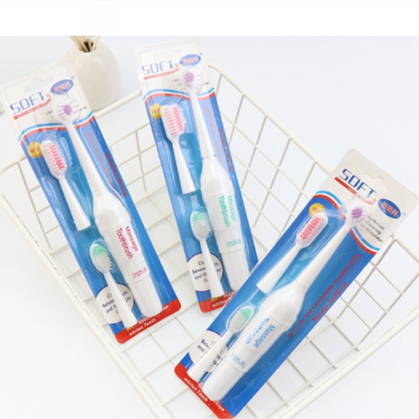 H204 creative large electric toothbrushes with 2 soft Replacement Heads adult toothbrush wholesale card installed 3 in 1 DHL