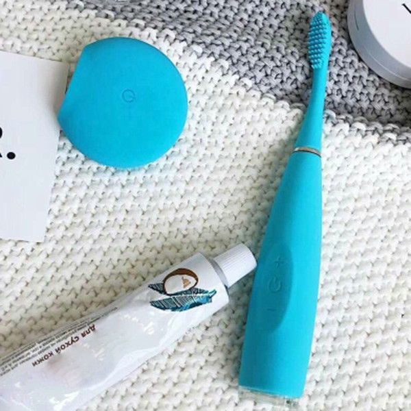 Top Quality Body Care Lu--na adult silicone Electric Charge Waterproof toothbrushes rechargeable 3 colors Personal Care DHL Free Shipping