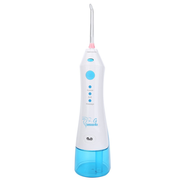 Gustala EU Plug 220ml Electric Portable Oral Irrigator Dental Flosser Cordless Dental Water Jet SPA Teeth Cleaning Tooth Care