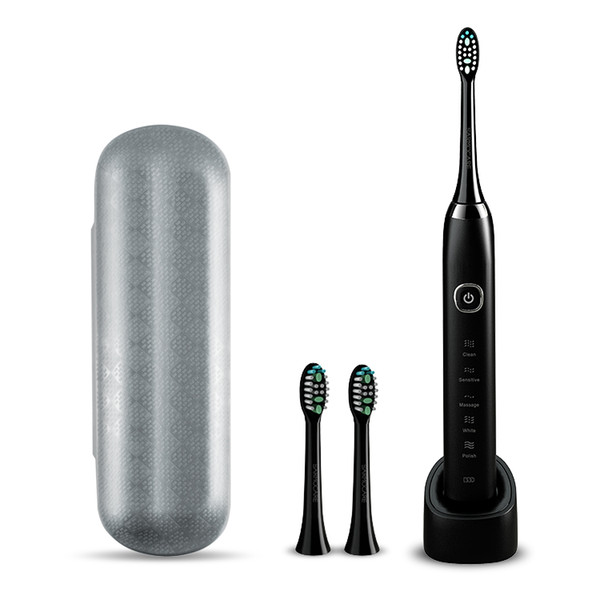 S100 Acoustic Electric Toothbrush Charged Ultra-automatic Acoustic Soft Hair Whitening Household Electric Toothbrush IPX7 Waterproof black