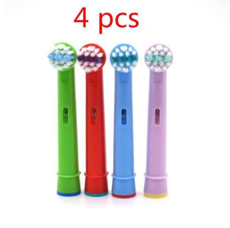 Replacement Kids Children Tooth Brush Heads For Oral B EB-10A Pro-Health Stages Electric Toothbrush Oral Care(4 pcs)