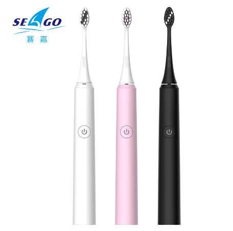 SEAGO S2 Electric Toothbrush for adults Sonic escova de dente USB Rechargeable with 2 pcs Replacement Heads Top Fashion Real