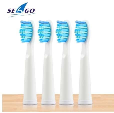 SEAGO NEW Electric Toothbrush Heads Fits for E2/E4/E5/SG515/SG958/SG551/SG503 Soft Bristles Brush Head Snap-on Replacement Heads