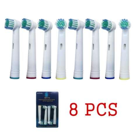 8pcs Sensitive Clean Electric Toothbrush Brush Heads Keep Clean Transparent Brush Heads Oral Care For Oral B Toothbrush