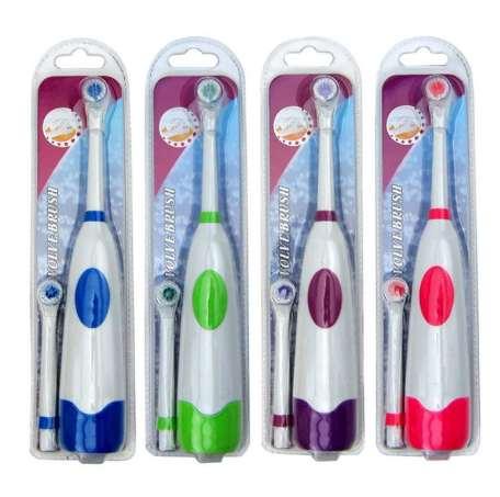 Waterproof Rotating Electric Toothbrush With 3 Brush Head Adult toothbrush