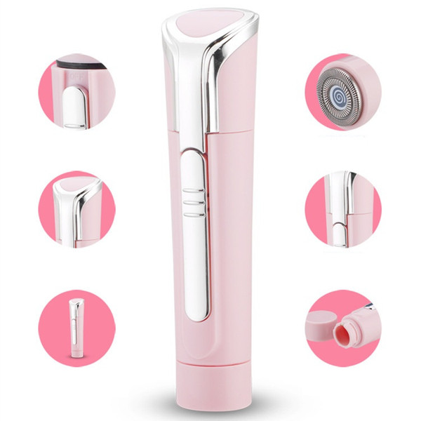 IPX7 XD-3002 Mini Painless Facial Hair Remover Face Removal Epilator ABS Simple OPP bag NO battery 30pcs/lot