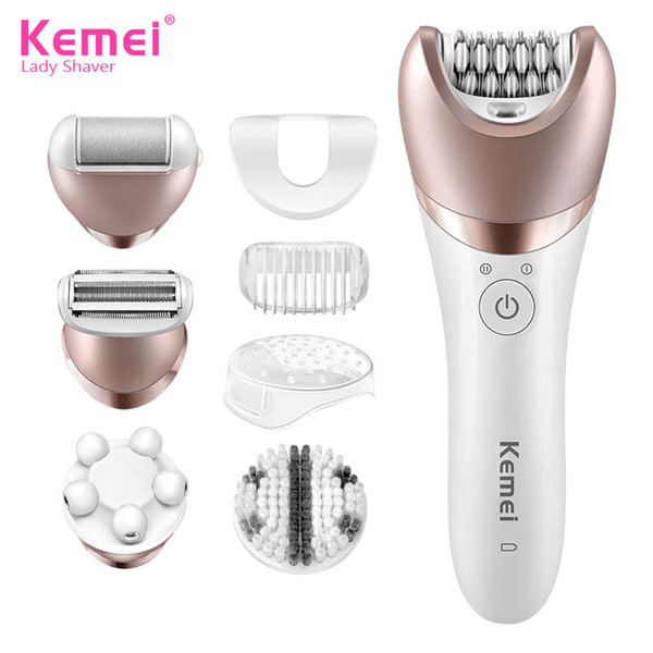 KM8001 Electric Epilators Cleansing Instrument Wash Brush Plucking multifunctional Ladies Wash Brush Beauty Set Shaving Facial 7
