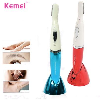KEMEI Waterproof Mini Lady Shaver Electric EyeBrow Trimmer Body Face Hair Remover Epilator for Women Body Underarm Bikini
