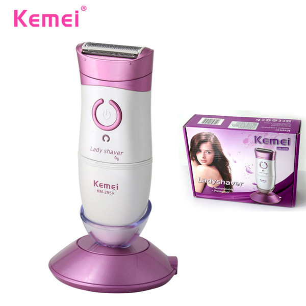 KEMEI Waterproof 3 in 1 Electric Female Epilator Hair Removal For Bikini Facial Hair Cutting Machine depiladora KM-295R