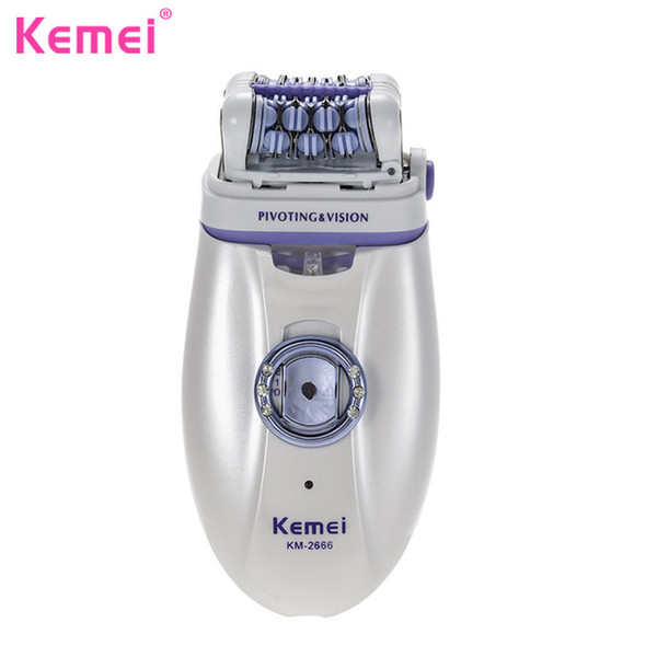 KEMEI Epilators Hair Removal for Women Female Hair Cutting Machine Shaver Tool For Lady Care depilador KM-2666