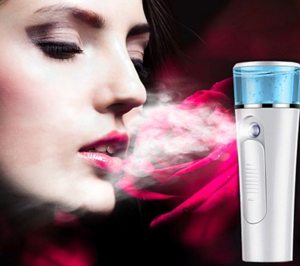 Portable Mini Face Spray Bottle Nano Mister Facial Hair Steamer USB Rechargeable Power Bank Sprayer 2 in 1 Travel Tool LLFA