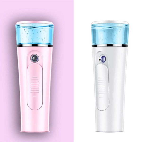 Hot sale USB Charging Portable Nano Spray Facial Humidifier Cold Spray Hand-held Water Meter Care Tools Beauty Steaming Face Meter