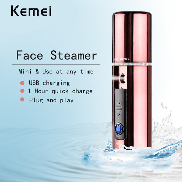 Hot sale Ultrasonic Nano Facial Steamer Facial Mist Sprayer Handy Portable Facial Spa Sprayer Water Supply Instrument Beauty free shipping