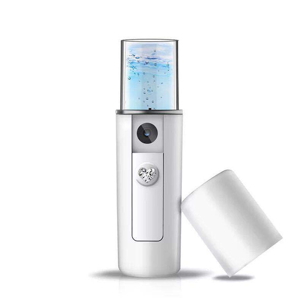 2019 of the latest white hydrating whitening artifact portable USB charging nano water meter,86 g,material is ABS