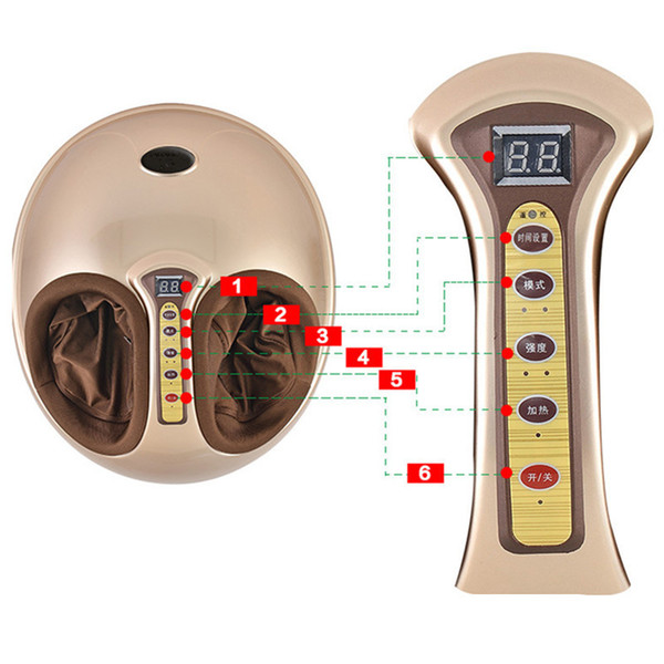 Hot computer-based wireless remote control timing infrared therapy foot massager multi-function instrument balloon heating foot machine